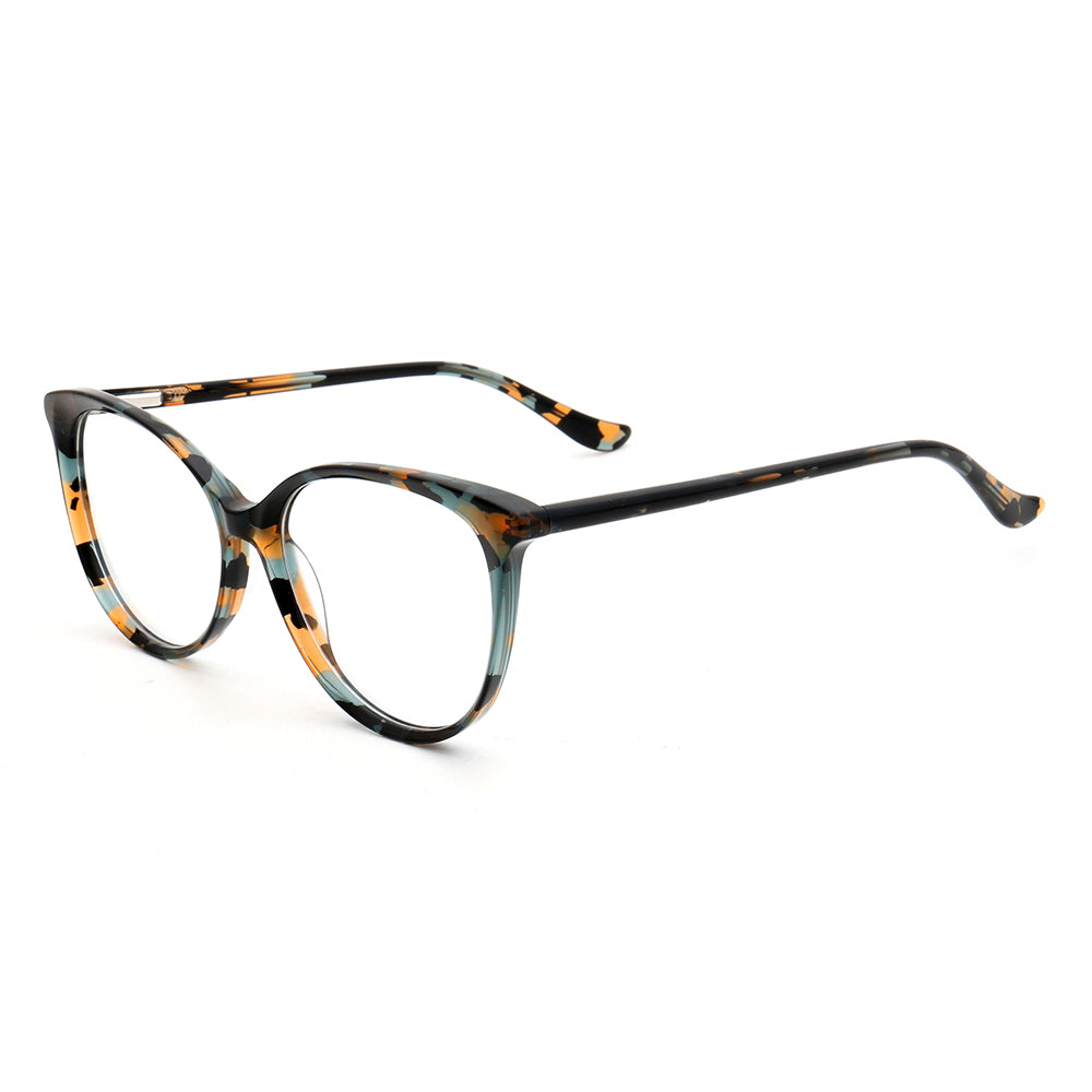 Hazel | Colorful Cat Eye Glasses For Women | Acetate Frame w/ Tortoise Shell Finish