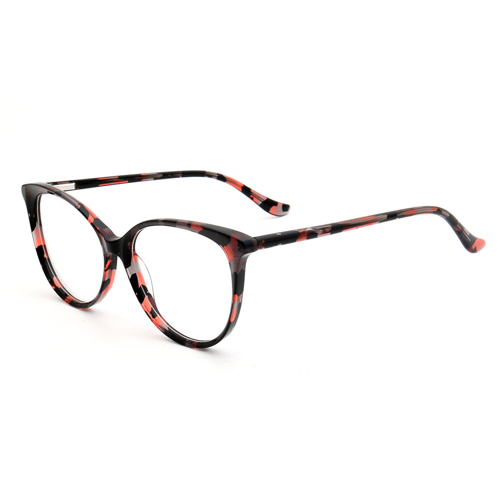 Hazel | Colorful Cat Eye Glasses For Women | Acetate Frame w/ Tortoise Shell Finish