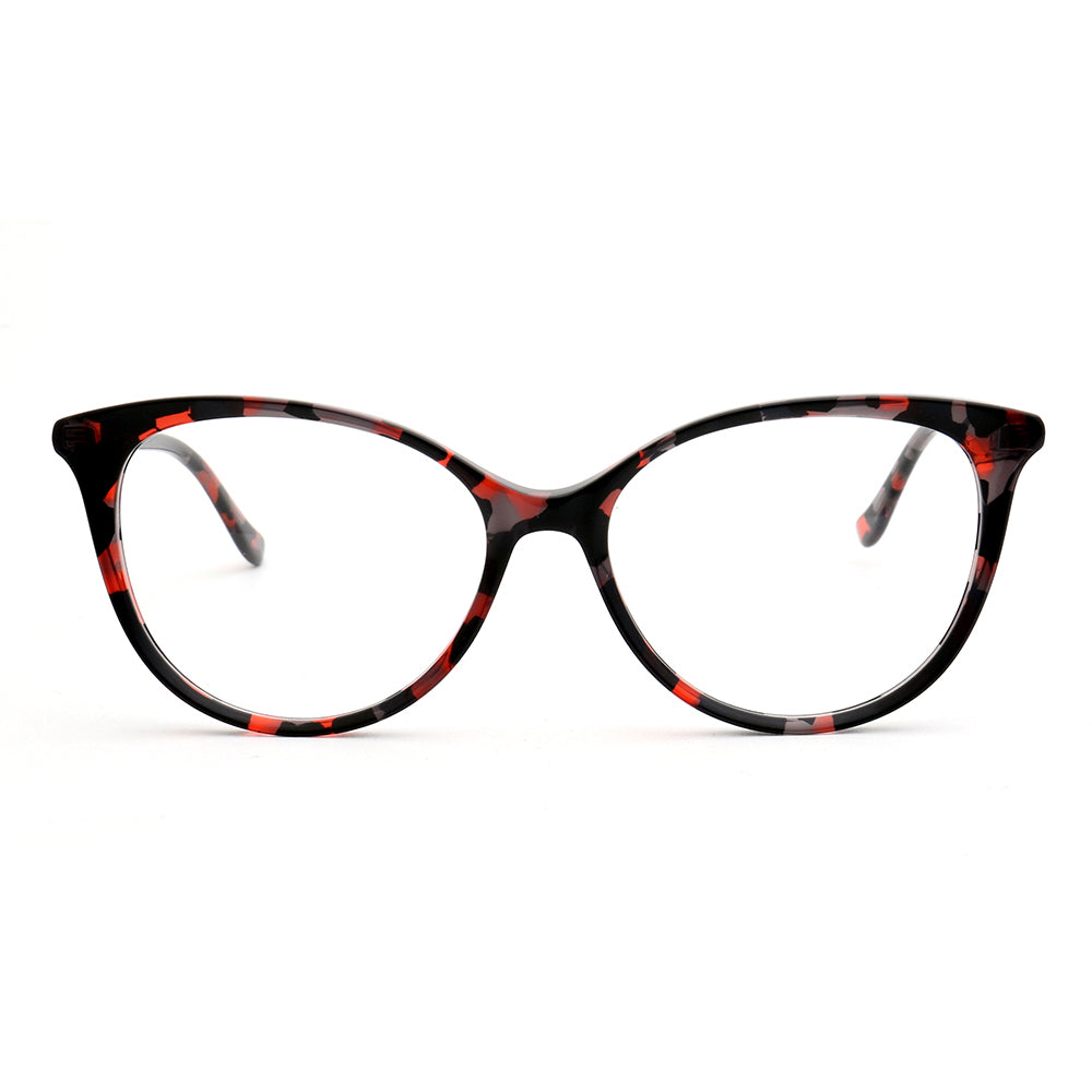 Hazel | Colorful Cat Eye Glasses For Women | Acetate Frame w/ Tortoise Shell Finish