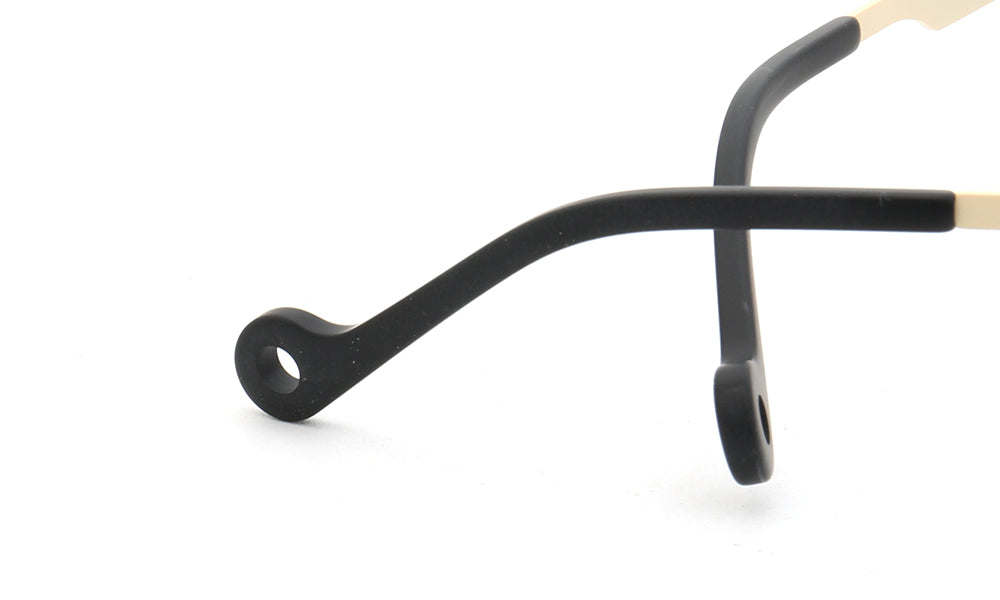 Jayden | Vintage Round Pure Titanium Eyeglasses For Men & Women | Colorful Two Toned Finish