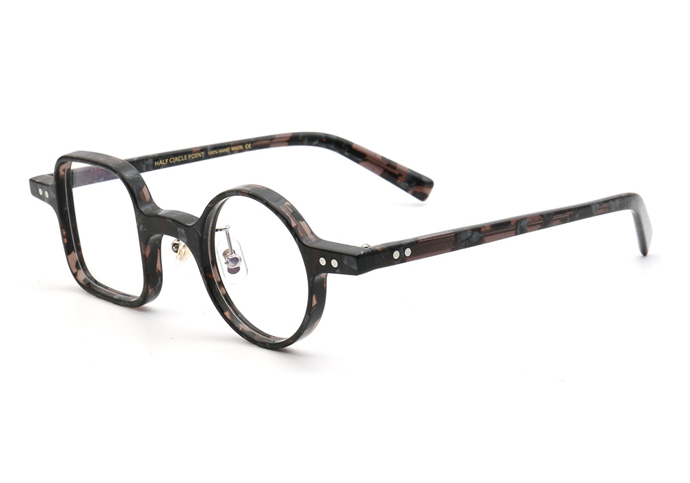 Sydney | Vintage Nerd Style Glasses w/ Mismatch Design | Funky Retro Acetate Design
