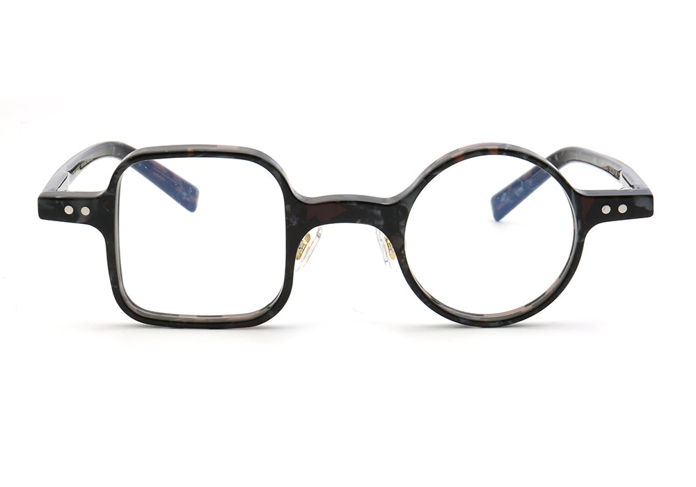 Sydney | Vintage Nerd Style Glasses w/ Mismatch Design | Funky Retro Acetate Design