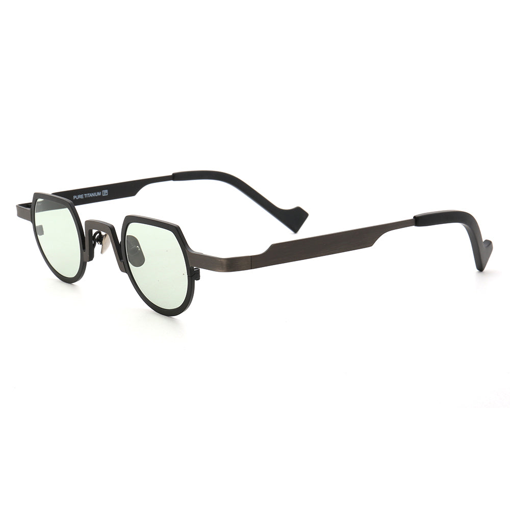Bradford | Shield Shaped Polarized Sunglasses | Retro Lightweight Pure Titanium Frame