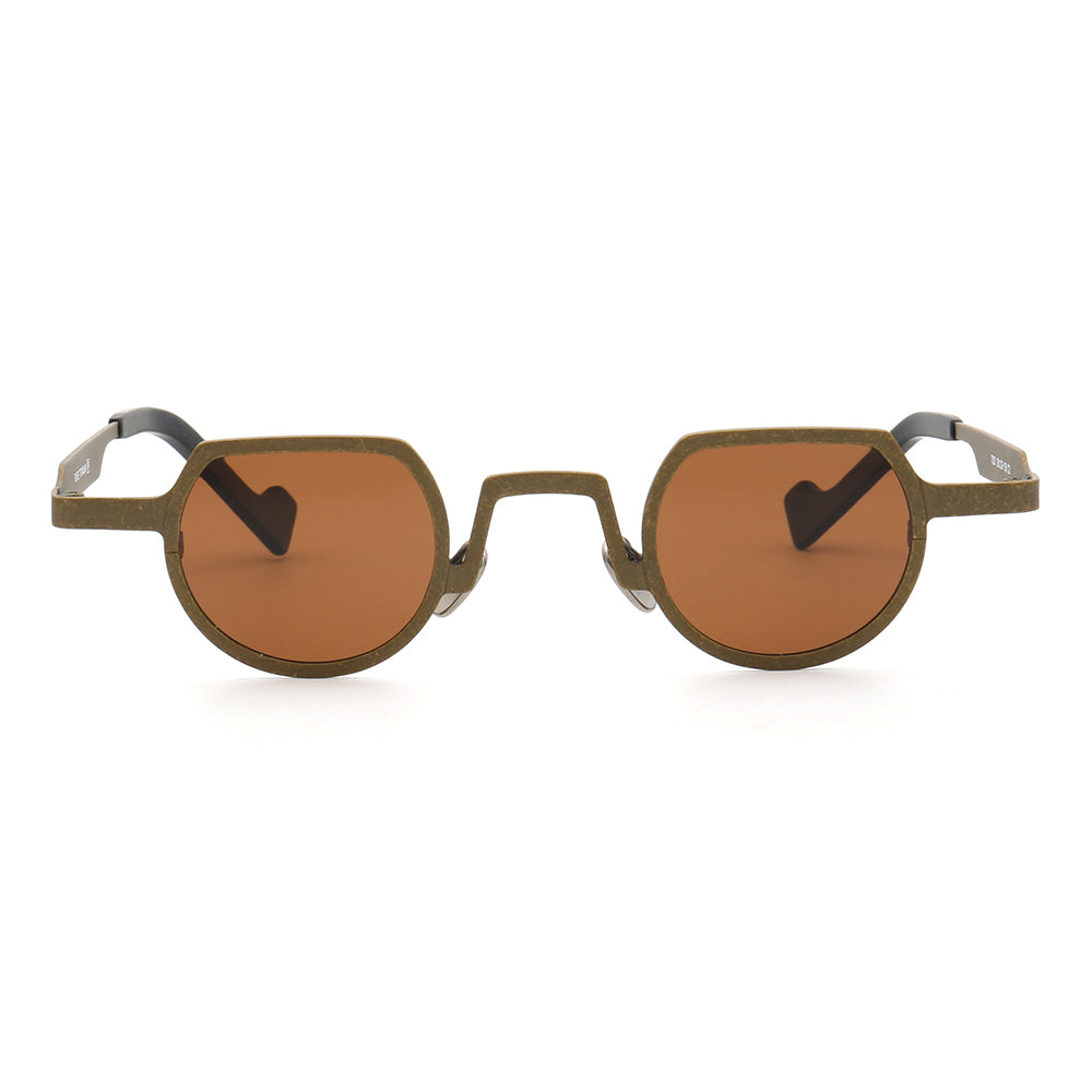 Bradford | Shield Shaped Polarized Sunglasses | Retro Lightweight Pure Titanium Frame