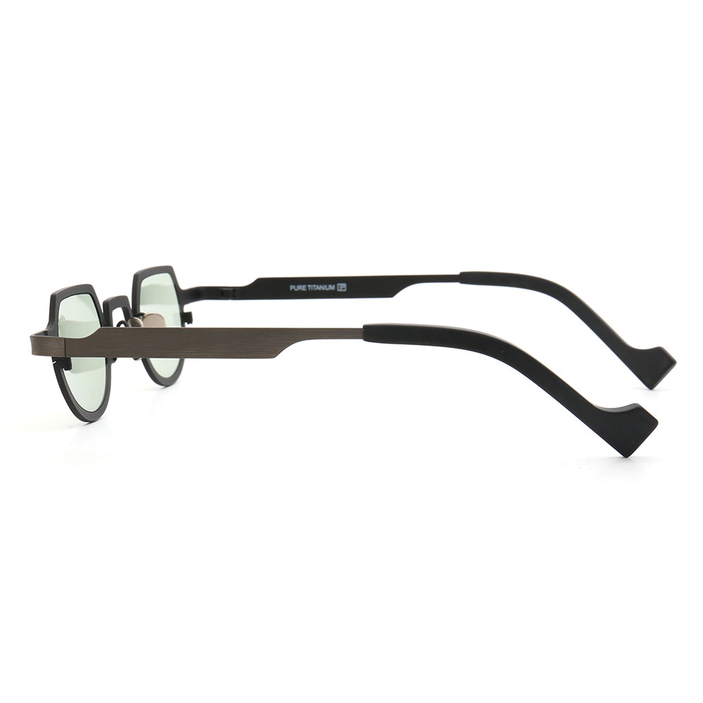 Bradford | Shield Shaped Polarized Sunglasses | Retro Lightweight Pure Titanium Frame