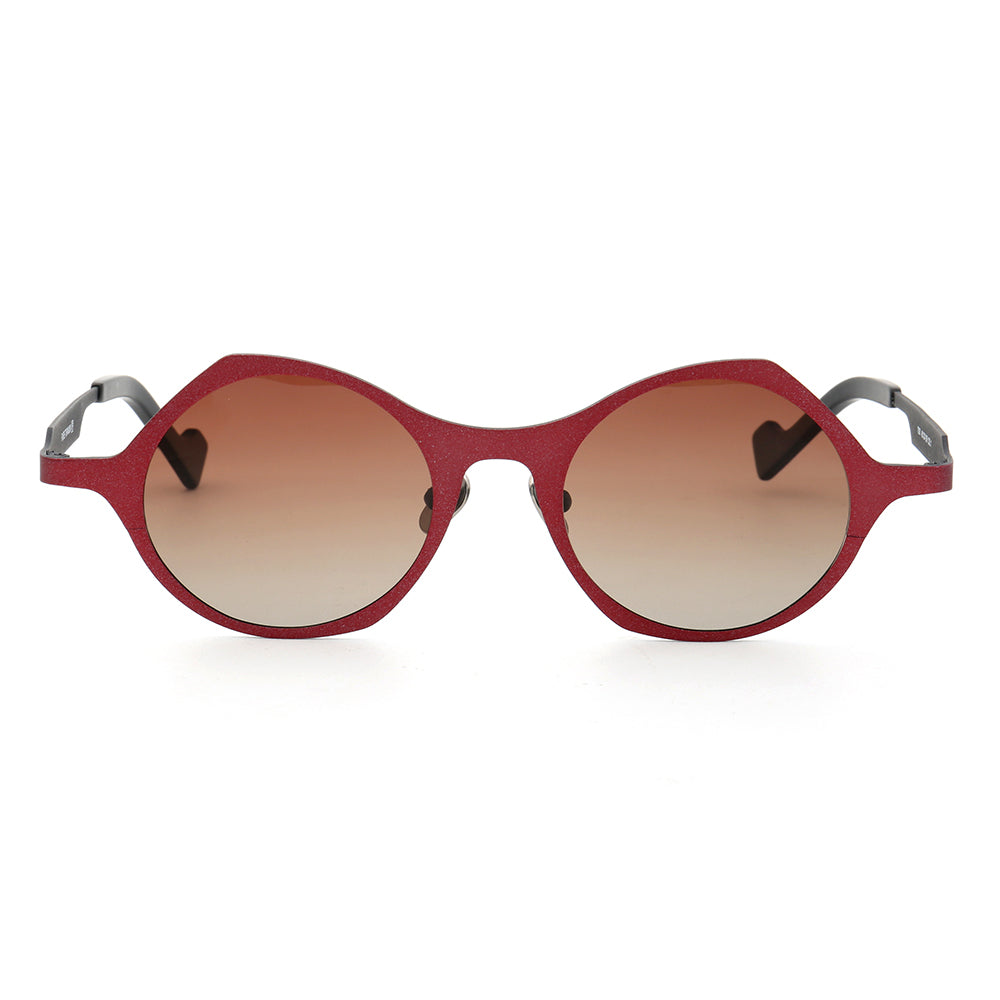 Carmen | Polarized Pure Titanium Unisex Sunglasses | Fashionable Full Rim Frame w/ Polarized Lenses