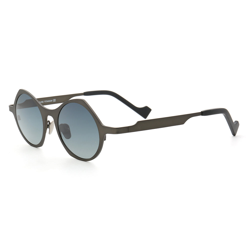 Carmen | Polarized Pure Titanium Unisex Sunglasses | Fashionable Full Rim Frame w/ Polarized Lenses