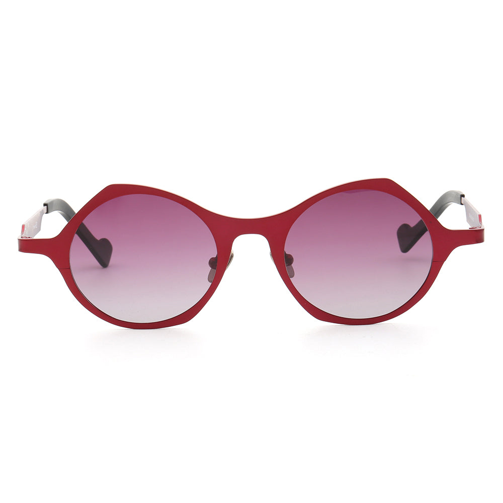 Carmen | Polarized Pure Titanium Unisex Sunglasses | Fashionable Full Rim Frame w/ Polarized Lenses
