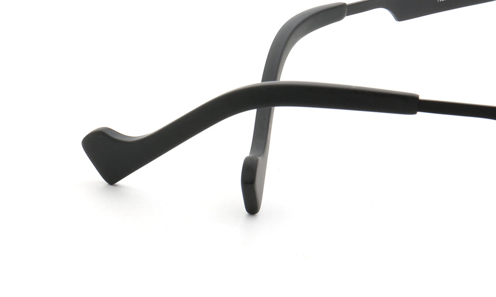 Voyage | Round Pure Titanium Polarized Sunglasses | Two Tone Retro Nerd Frame