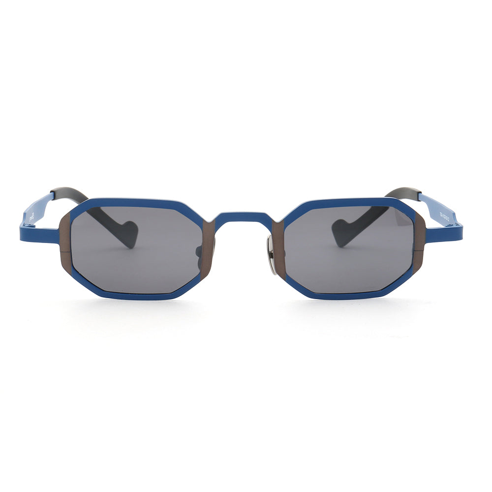 Felton | Rectangular Geometric Unisex Sunglasses | Lightweight Titanium Frame w/ Polarized Lenses