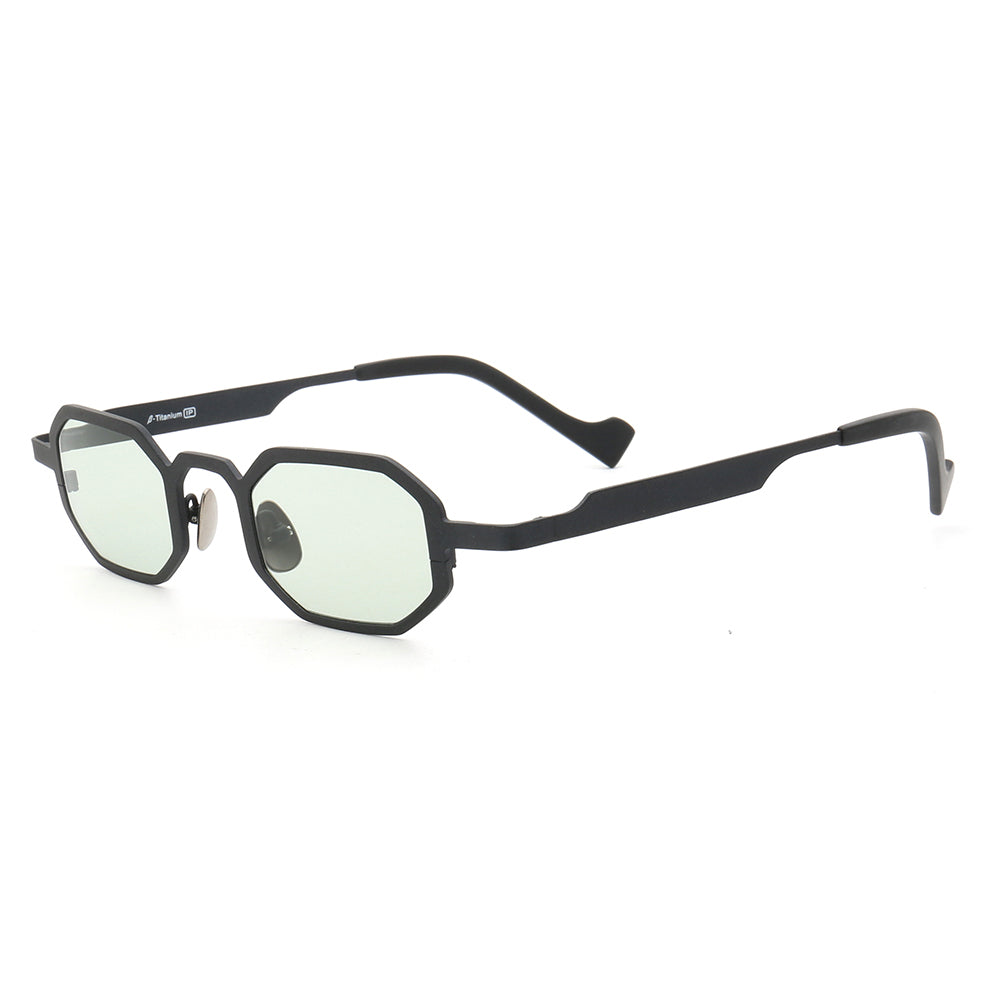 Felton | Rectangular Geometric Unisex Sunglasses | Lightweight Titanium Frame w/ Polarized Lenses