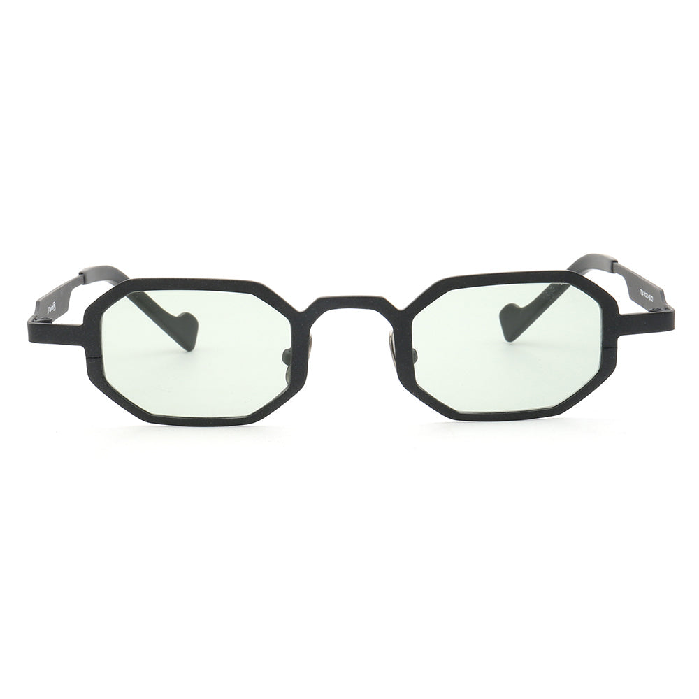 Felton | Rectangular Geometric Unisex Sunglasses | Lightweight Titanium Frame w/ Polarized Lenses