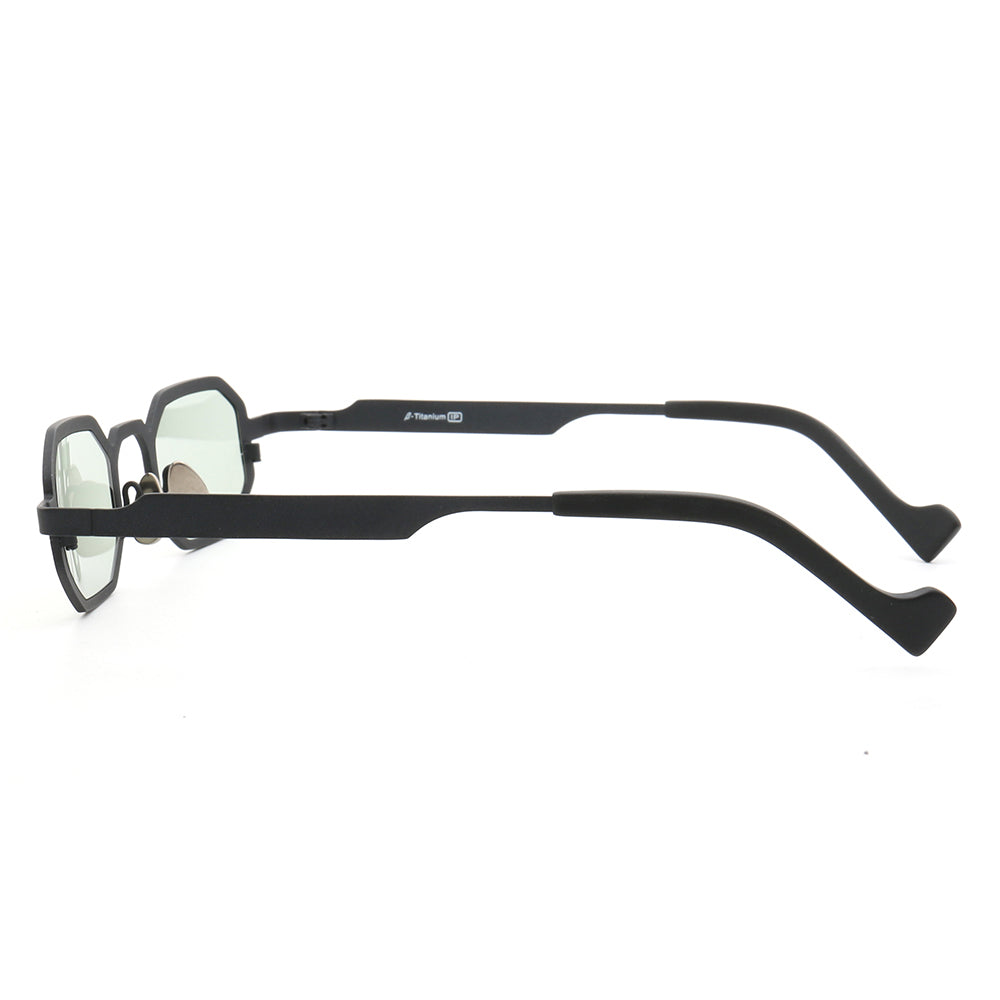 Felton | Rectangular Geometric Unisex Sunglasses | Lightweight Titanium Frame w/ Polarized Lenses