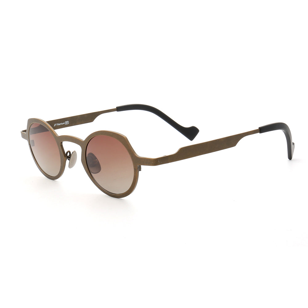 Addison | Round Retro Polarized Sunglasses For Men & Women | Lightweight Pure Titanium Design
