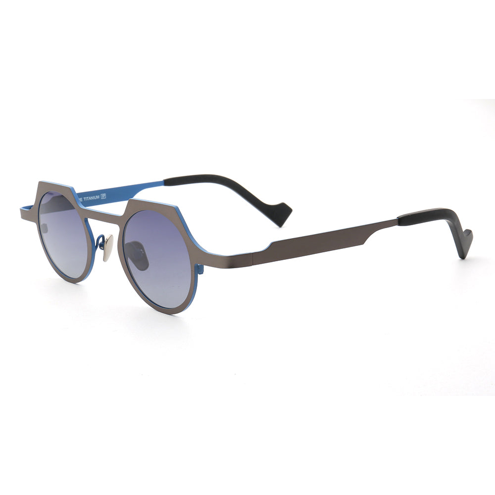 Aspect | Round Shield Shaped Polarized Sunglasses | Lightweight Multicolor Titanium Frame