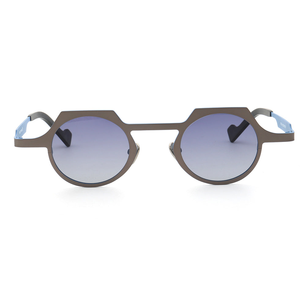 Aspect | Round Shield Shaped Polarized Sunglasses | Lightweight Multicolor Titanium Frame