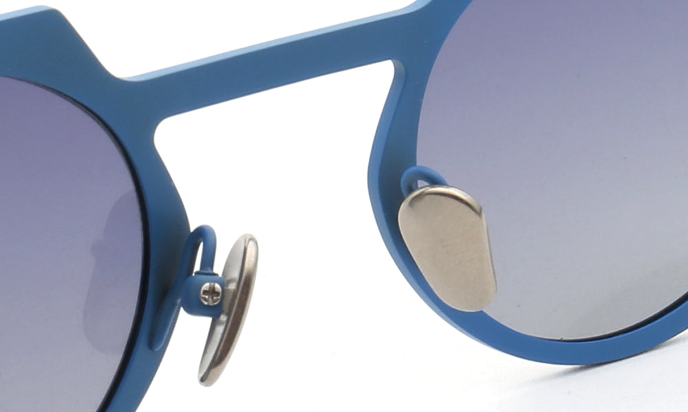 Aspect | Round Shield Shaped Polarized Sunglasses | Lightweight Multicolor Titanium Frame
