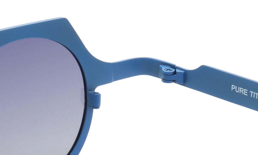 Aspect | Round Shield Shaped Polarized Sunglasses | Lightweight Multicolor Titanium Frame