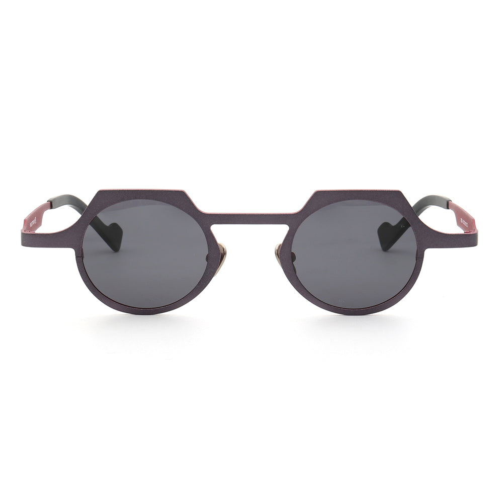 Aspect | Round Shield Shaped Polarized Sunglasses | Lightweight Multicolor Titanium Frame