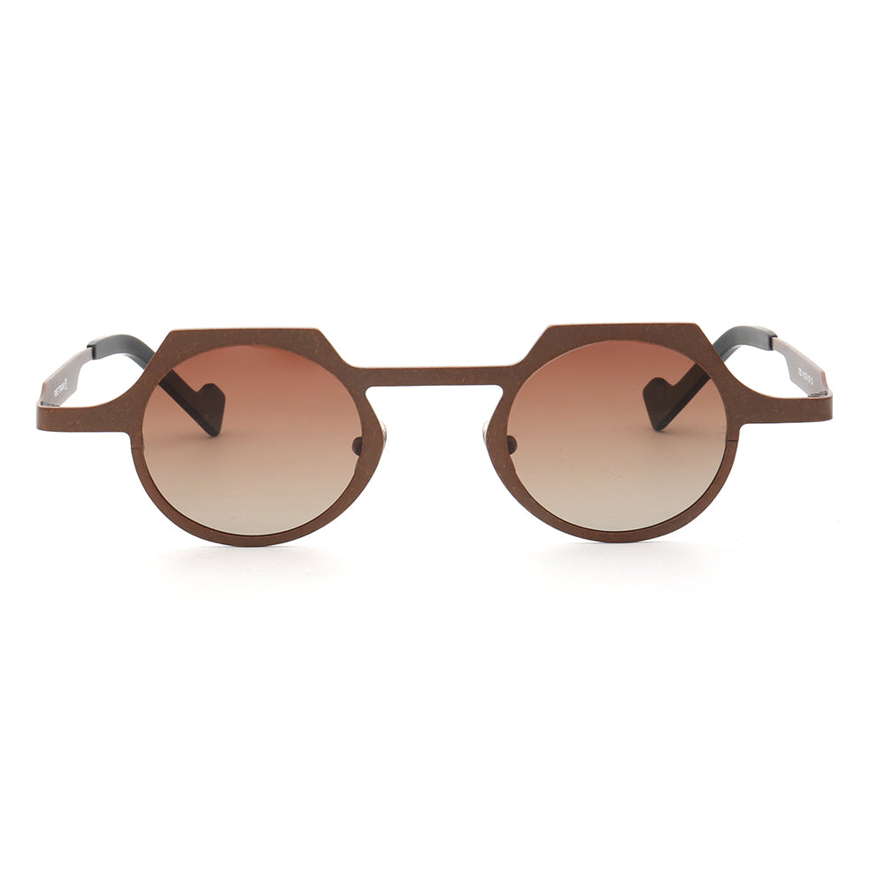 Aspect | Round Shield Shaped Polarized Sunglasses | Lightweight Multicolor Titanium Frame