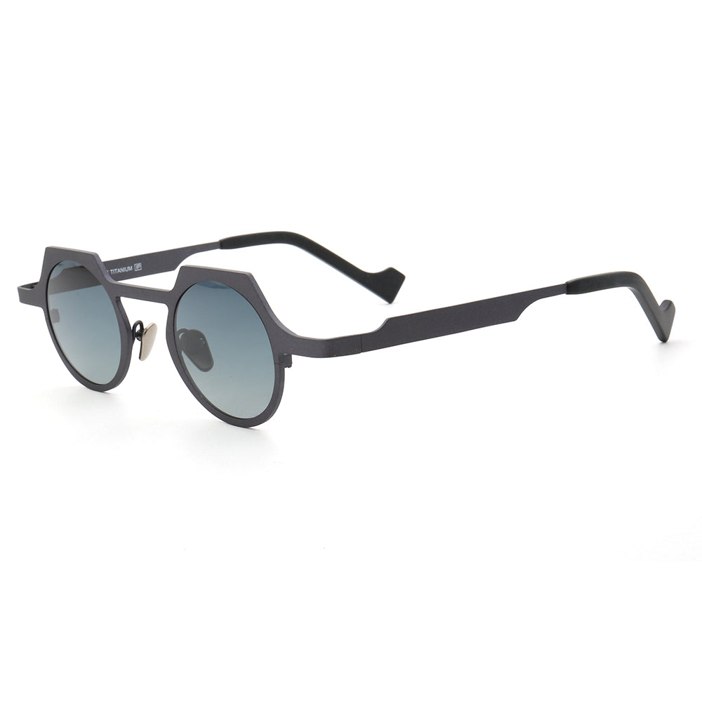 Aspect | Round Shield Shaped Polarized Sunglasses | Lightweight Multicolor Titanium Frame