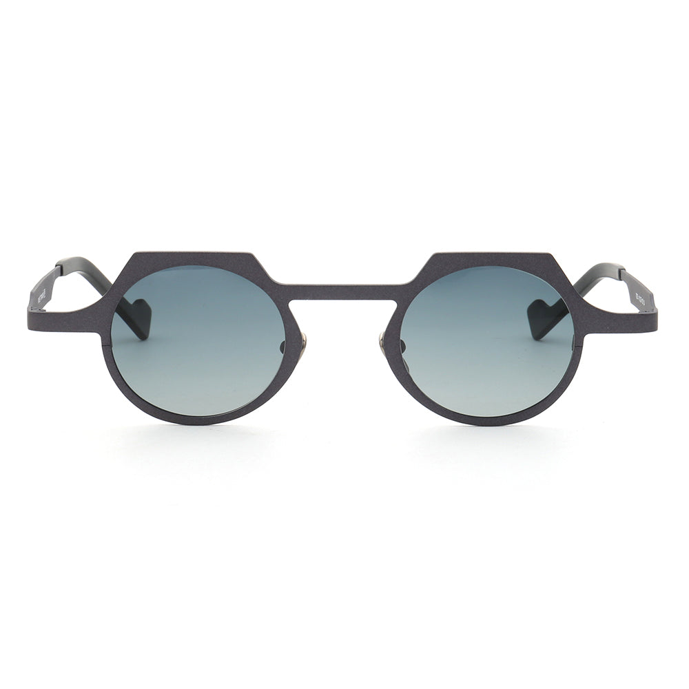 Aspect | Round Shield Shaped Polarized Sunglasses | Lightweight Multicolor Titanium Frame