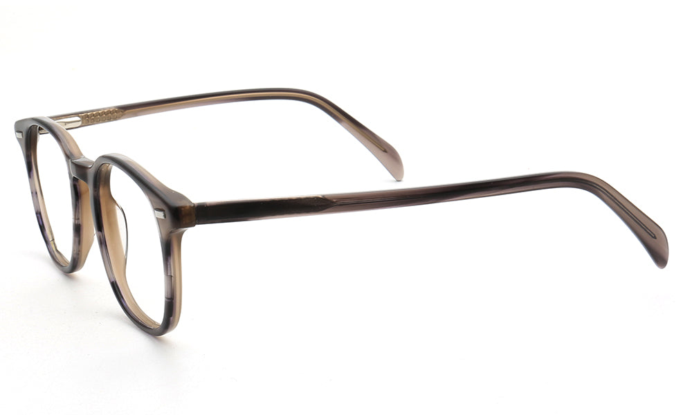 Stetson | Round Full Rim Two Tone Womens Square Eyewear | Retro Brown Mens Glasses Frames Online
