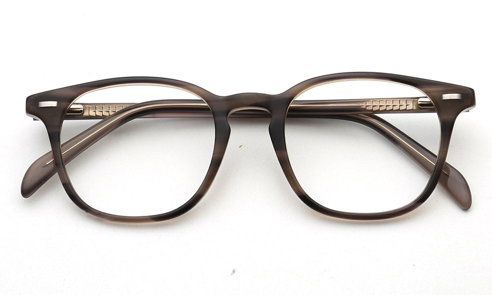 Stetson | Round Full Rim Two Tone Womens Square Eyewear | Retro Brown Mens Glasses Frames Online