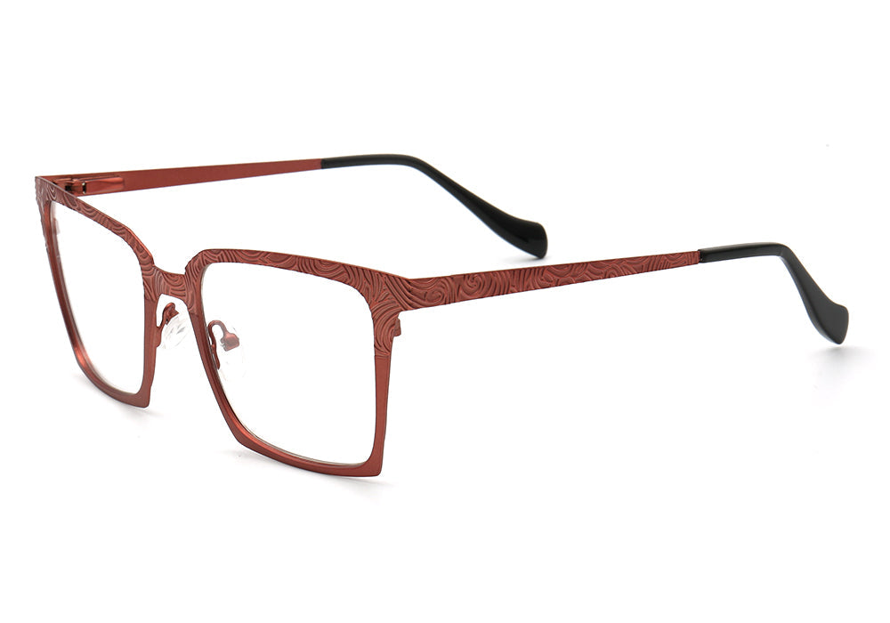 Aspen | Modern Square Stainless Steel Eyeglass Frames | Full Rim Durable Design