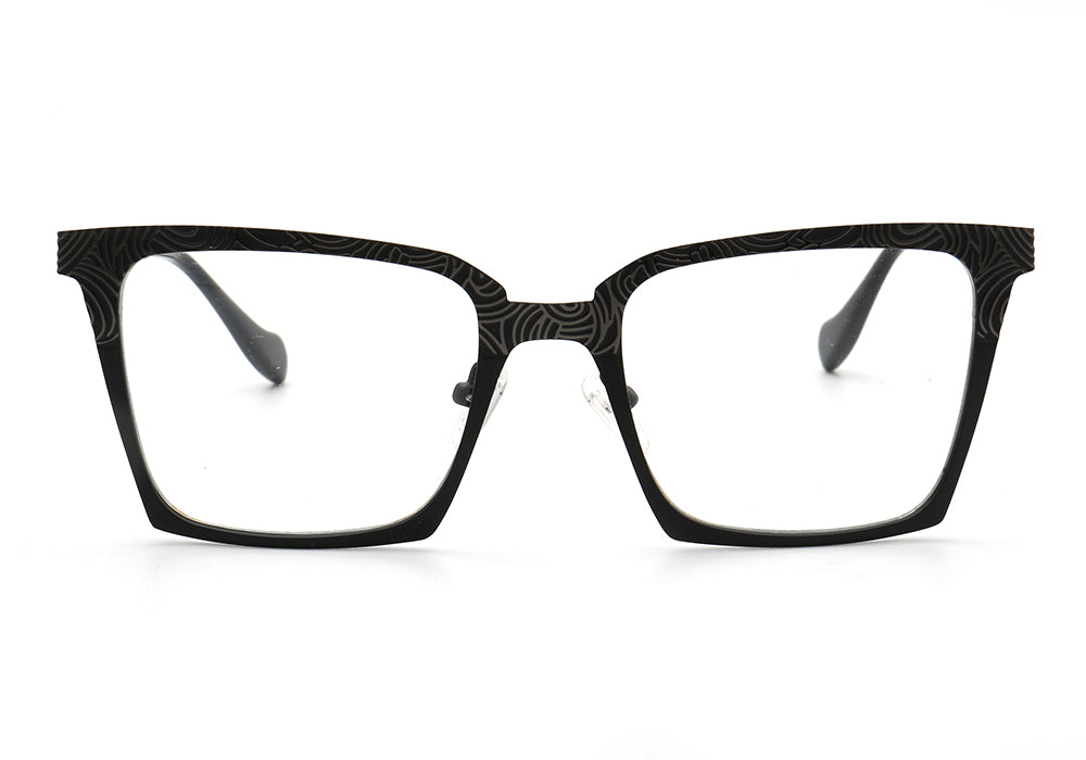 Aspen | Modern Square Stainless Steel Eyeglass Frames | Full Rim Durable Design