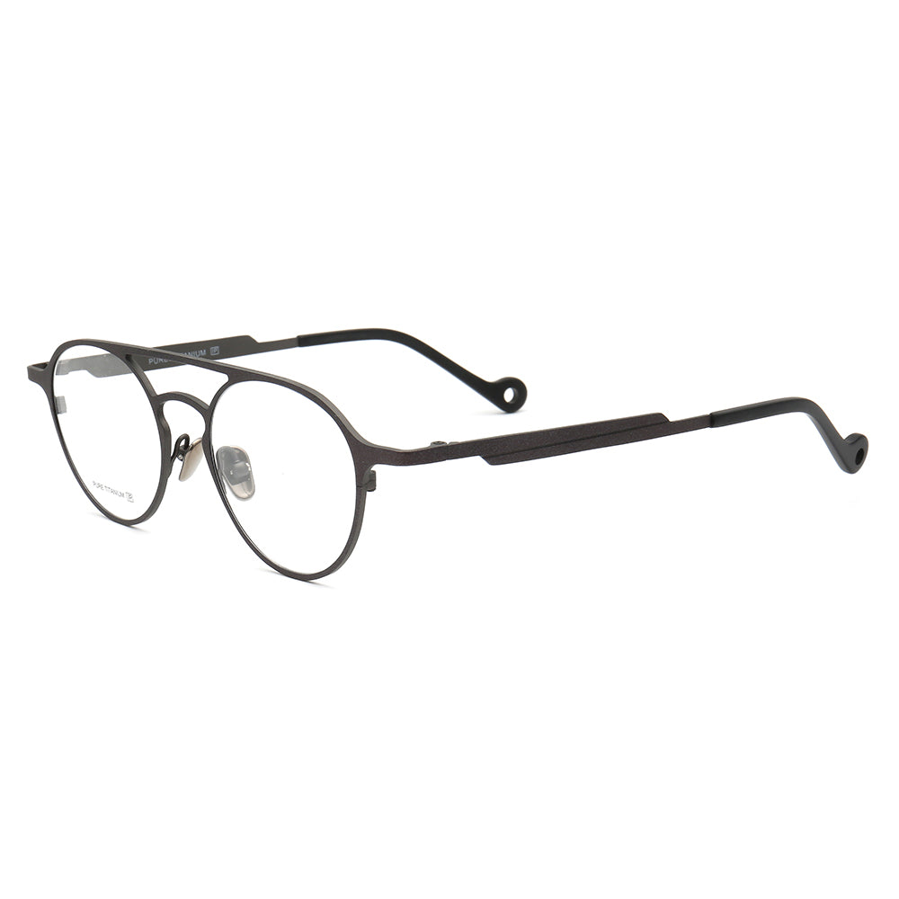 Jacques | Thin Light Round Titanium Eyeglasses |  Double Bridge Womens Modern Eyewear Frames Online