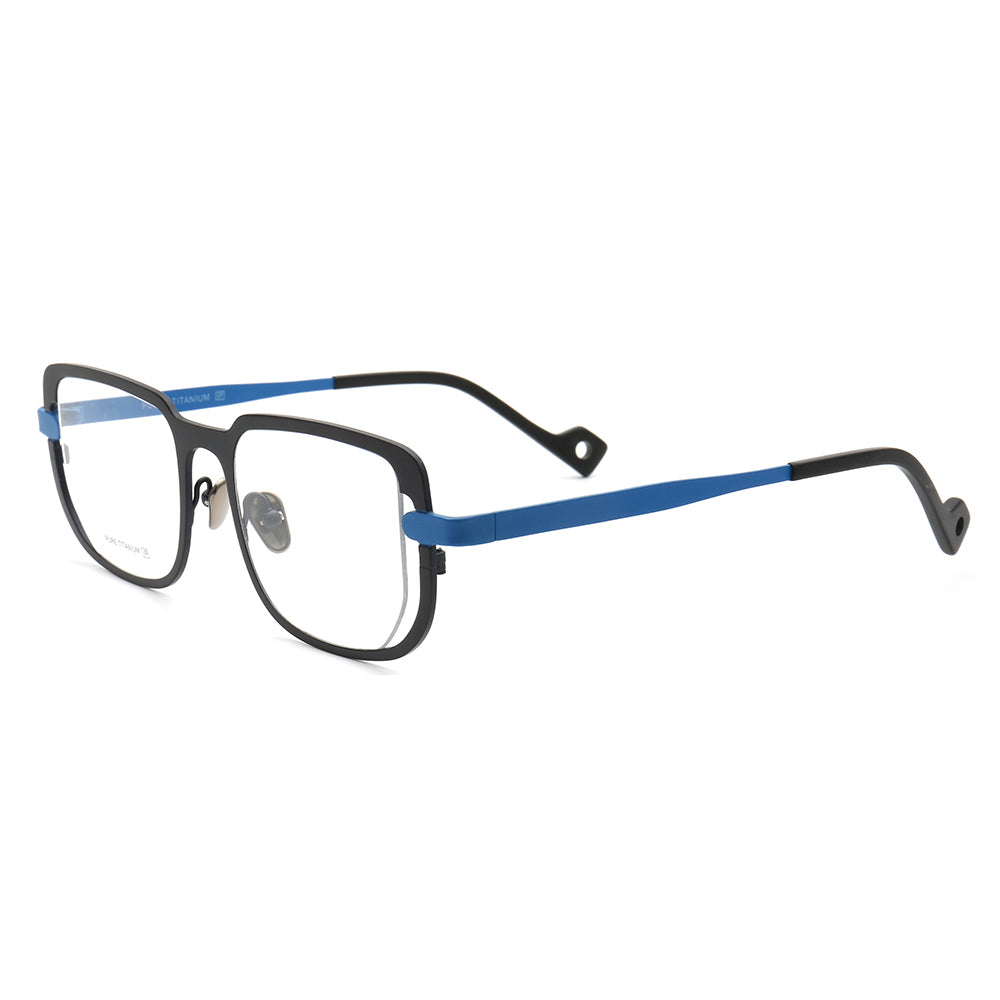 Davis | Modern Mens Titanium Glasses Frames | Retro Square Eyeglasses Frames