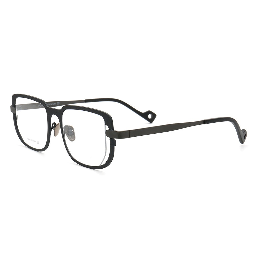 Davis | Modern Mens Titanium Glasses Frames | Retro Square Eyeglasses Frames