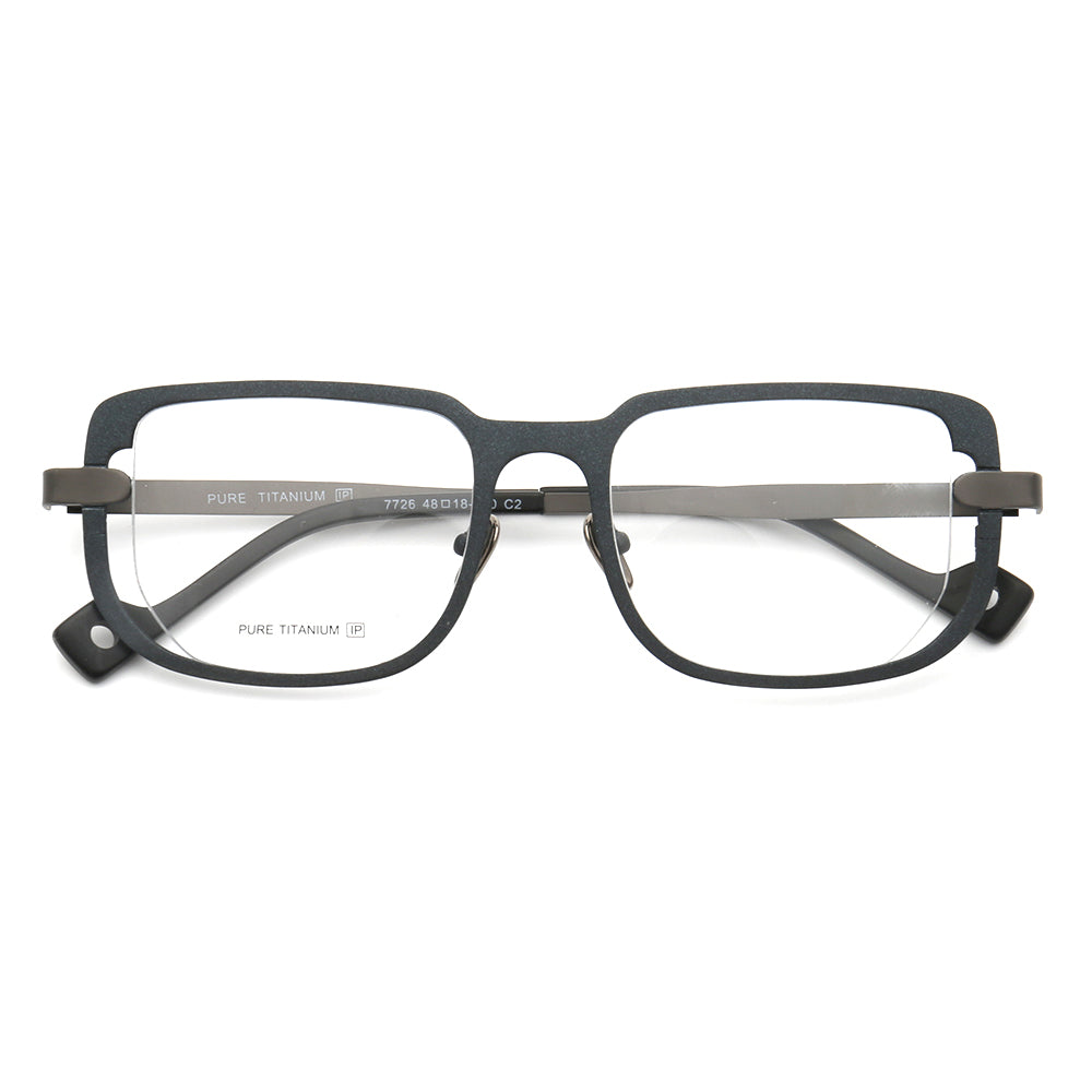 Davis | Modern Mens Titanium Glasses Frames | Retro Square Eyeglasses Frames