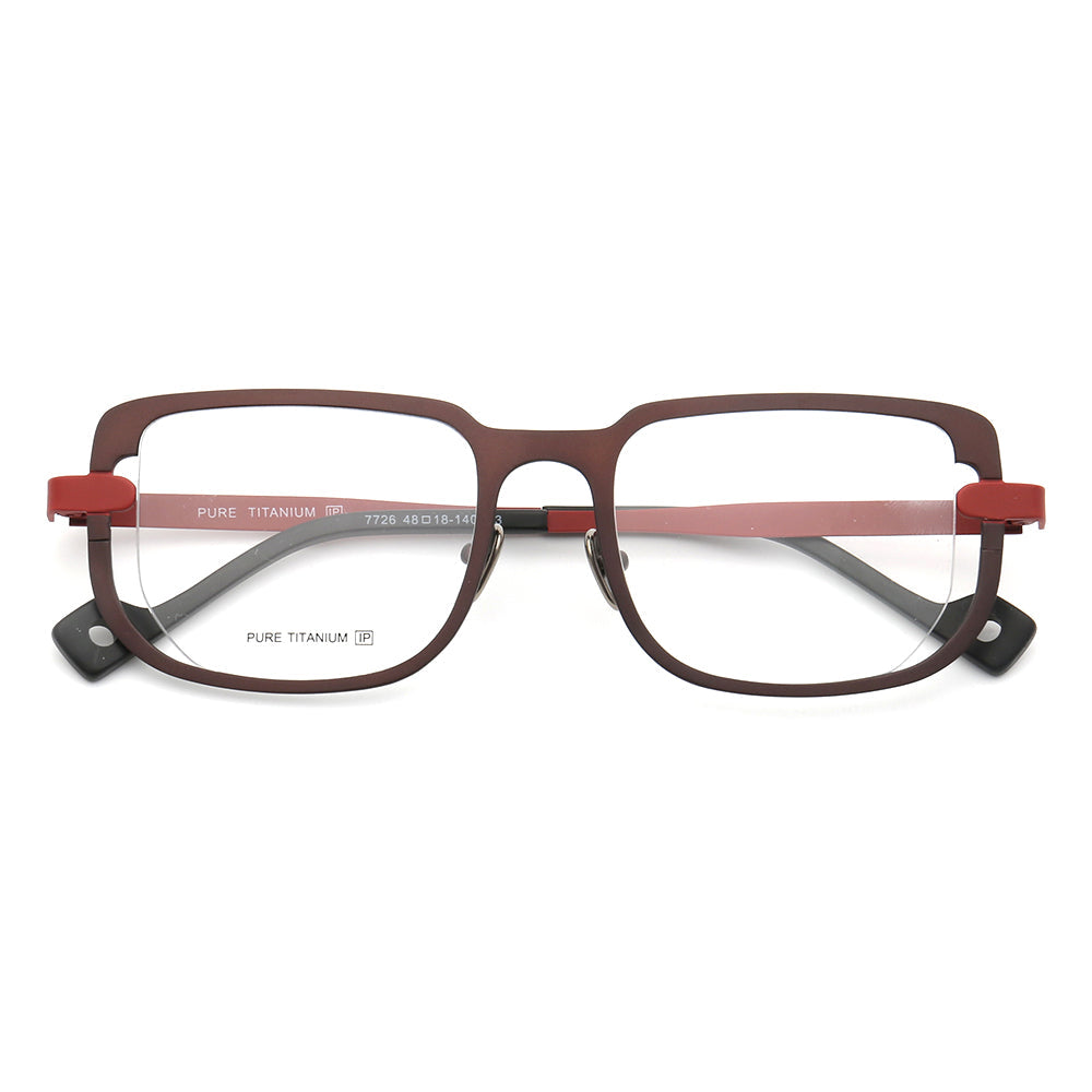 Davis | Modern Mens Titanium Glasses Frames | Retro Square Eyeglasses Frames