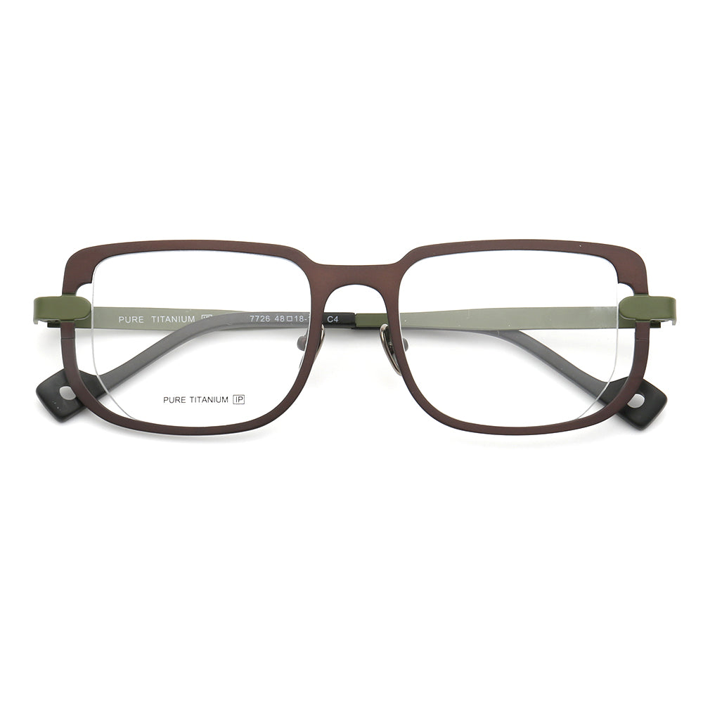 Davis | Modern Mens Titanium Glasses Frames | Retro Square Eyeglasses Frames
