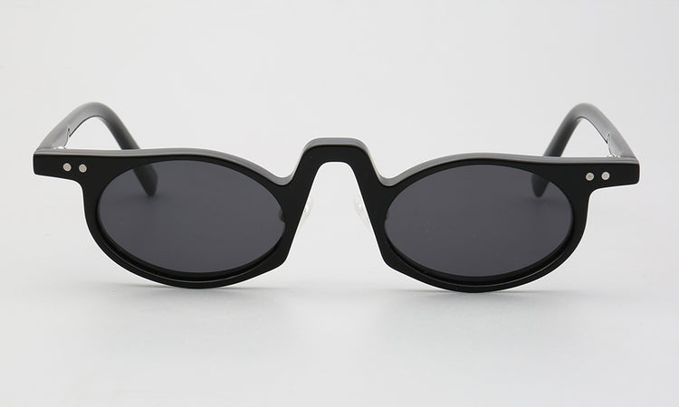 Revive | Retro Oval Shaped Polarized Sunglasses | Vintage Raised Bridge Frame Design
