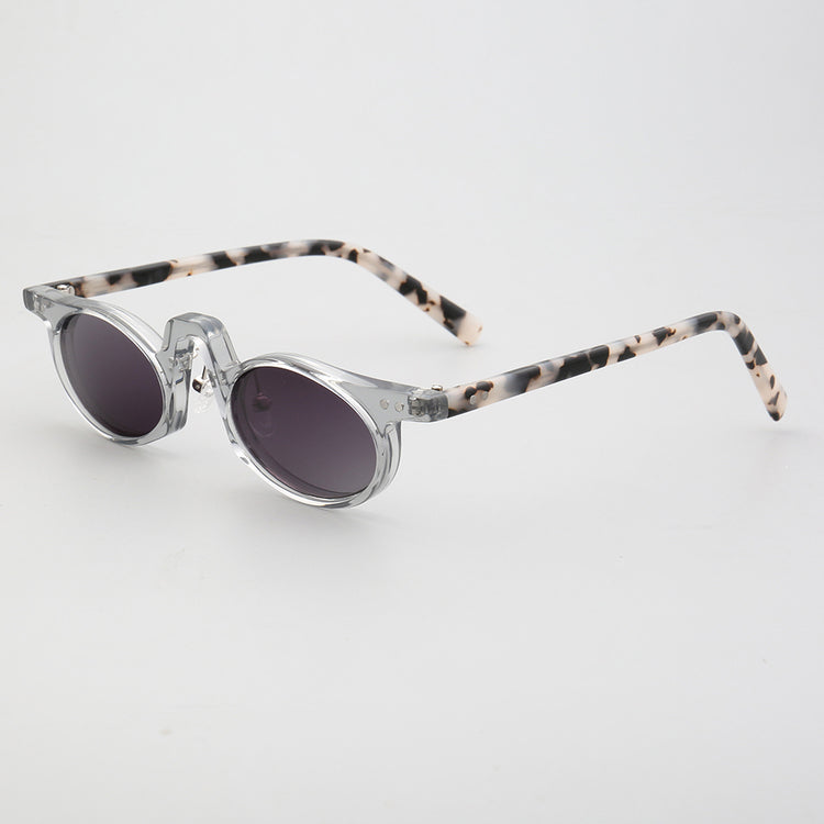 Revive | Retro Oval Shaped Polarized Sunglasses | Vintage Raised Bridge Frame Design