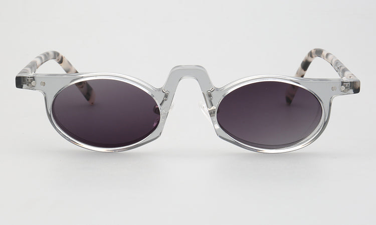 Revive | Retro Oval Shaped Polarized Sunglasses | Vintage Raised Bridge Frame Design