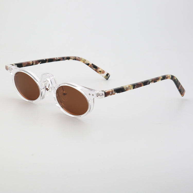 Revive | Retro Oval Shaped Polarized Sunglasses | Vintage Raised Bridge Frame Design