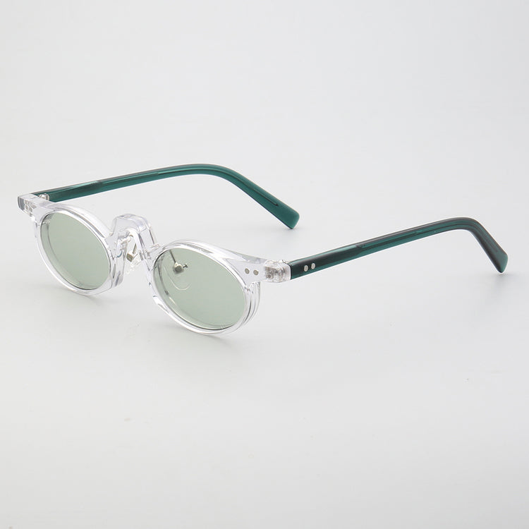 Revive | Retro Oval Shaped Polarized Sunglasses | Vintage Raised Bridge Frame Design