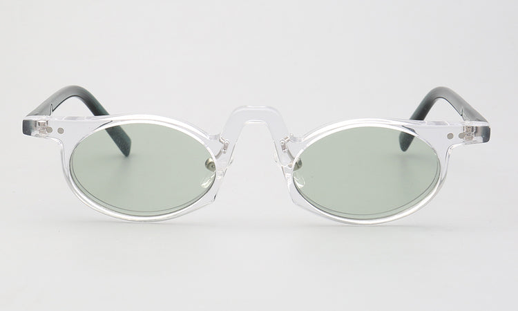 Revive | Retro Oval Shaped Polarized Sunglasses | Vintage Raised Bridge Frame Design