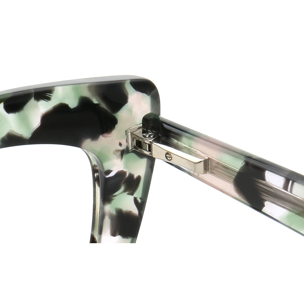 Camila | Fashionable Cat Eye Optical Eyeglasses for Women | Two Tone Floral Tortoise Glasses Frames