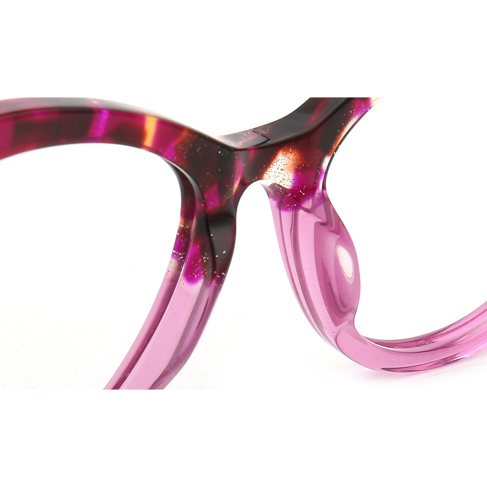 Ivy | Stylish Cat Eye Eyeglasses Frames for Women | Floral Tortoise Transparent Glasses Frames