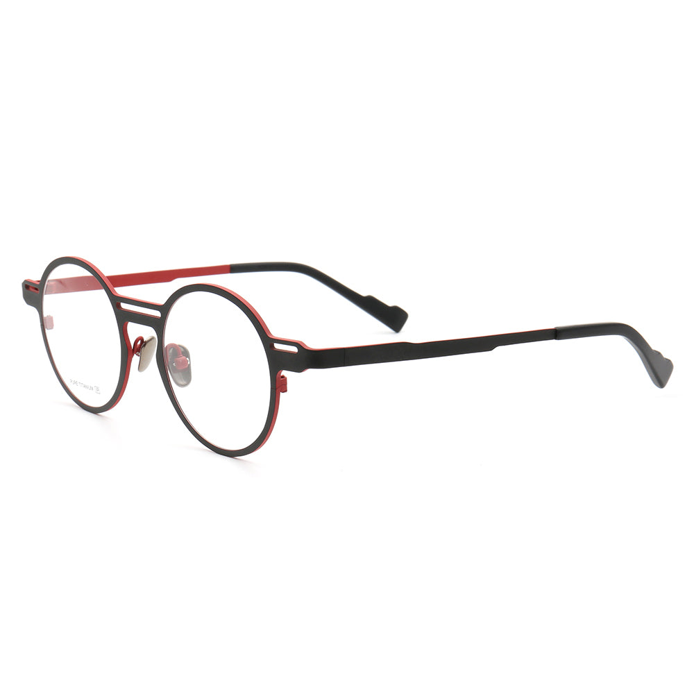 Carson | Unique Circular Titanium Eyeglasses | Multicolor Lightweight Frame For Men & Women