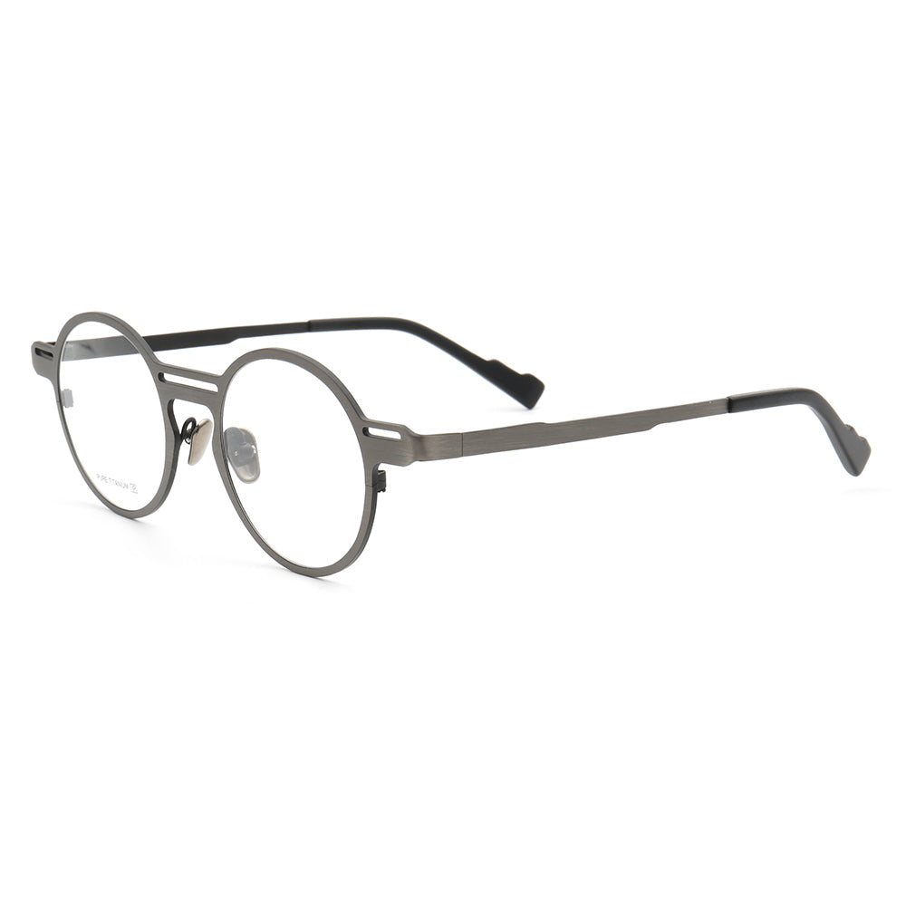 Carson | Unique Circular Titanium Eyeglasses | Multicolor Lightweight Frame For Men & Women