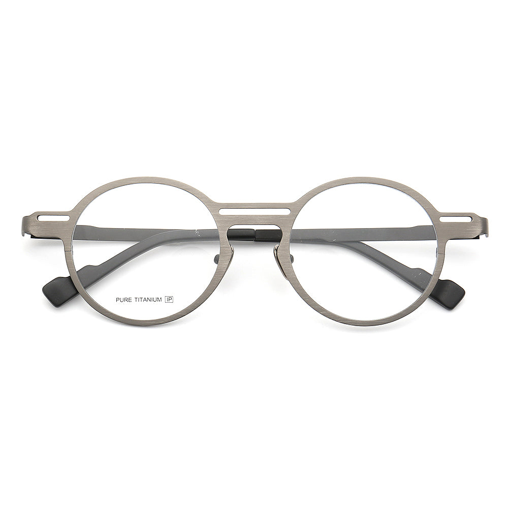 Carson | Unique Circular Titanium Eyeglasses | Multicolor Lightweight Frame For Men & Women