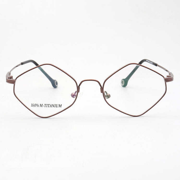 Kenton | Geometric Mens Memory Metal Glasses | Flexible Bendable Polygon Shaped Frame for Women