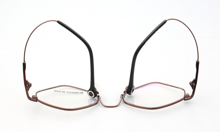 Kenton | Geometric Mens Memory Metal Glasses | Flexible Bendable Polygon Shaped Frame for Women