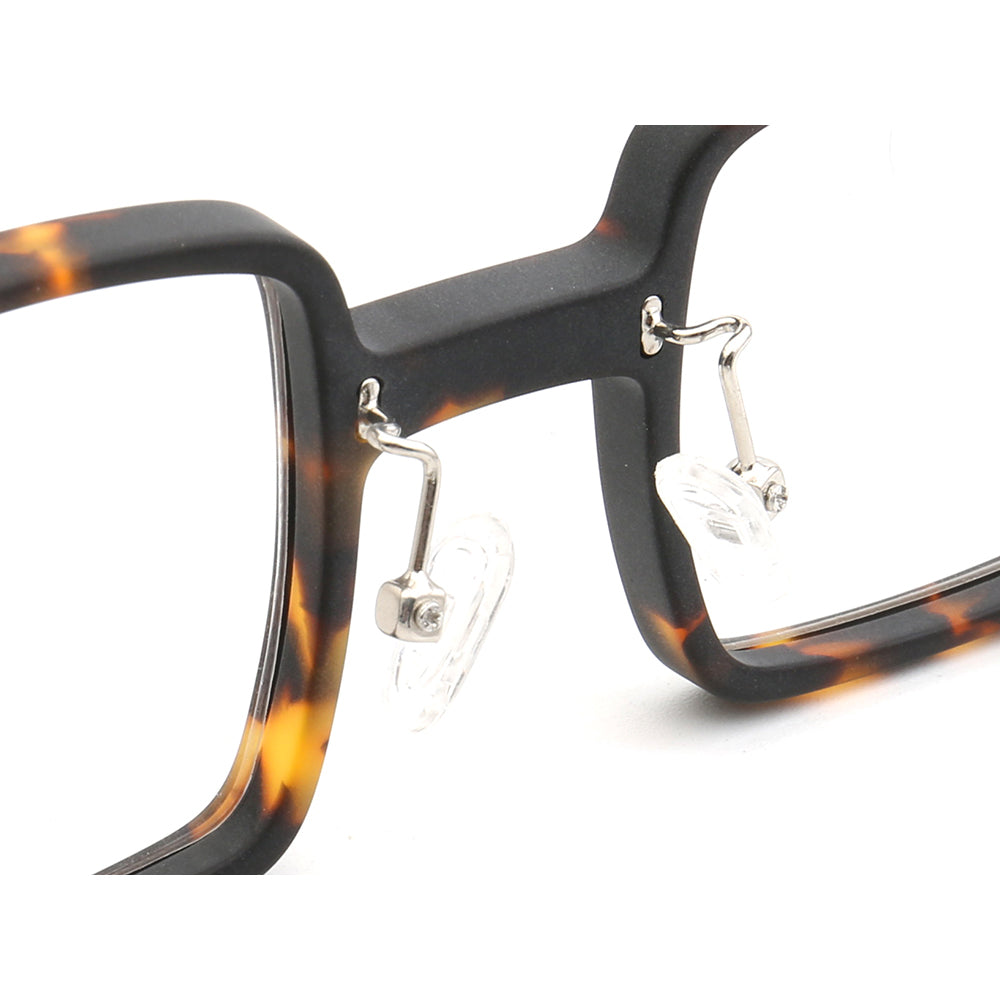 Laurence | Mens Square Full Rim Eyeglasses | Light Tortoise Shell Matte Eyewear Frames Online